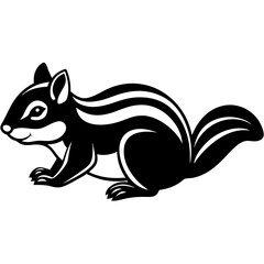 Chipmunk rat icon vector illustration