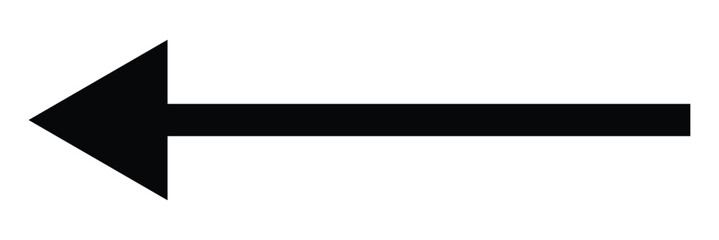 Obraz premium Black arrow pointing right. Arrow shape element design eps 10