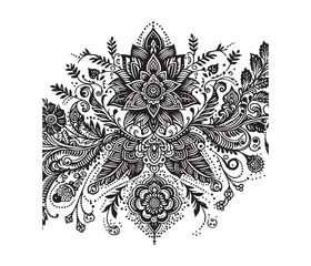 Mehndi lace vector design,awesome Mehndi lace svg,high resolution printable Mehndi lace artwork