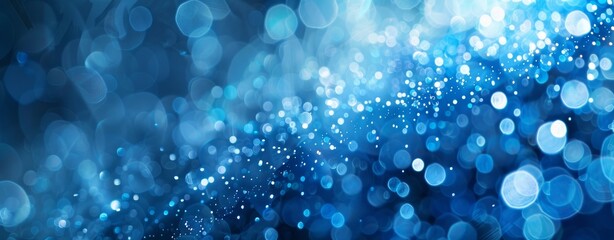 abstract blue background with bokeh