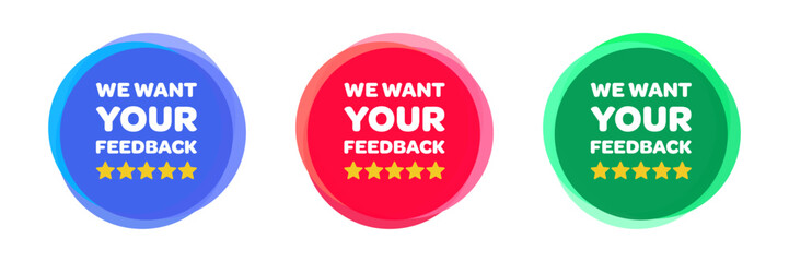 We want your feedback vector set