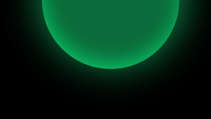 green glowing circle abstract wallpaper