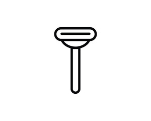 Razor icon vector symbol design illustration
