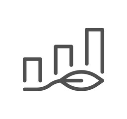 Energy saving icon outline and linear vector.	