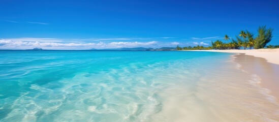Obraz premium Tropical Paradise: Pristine Beach and Azure Waters