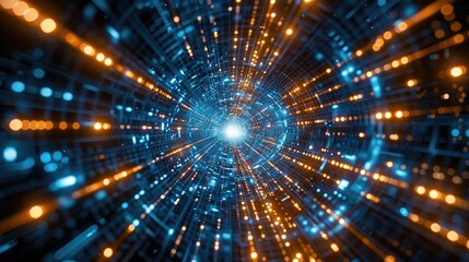 Abstract representation of cyber space security