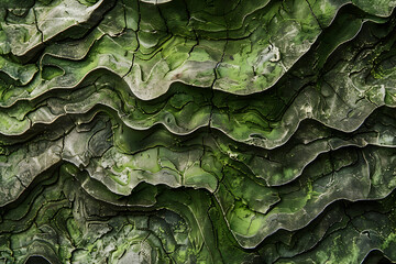 Fototapeta premium Abstract 3D Nature's Patterns created using the veins of a leaf or the texture of bark
