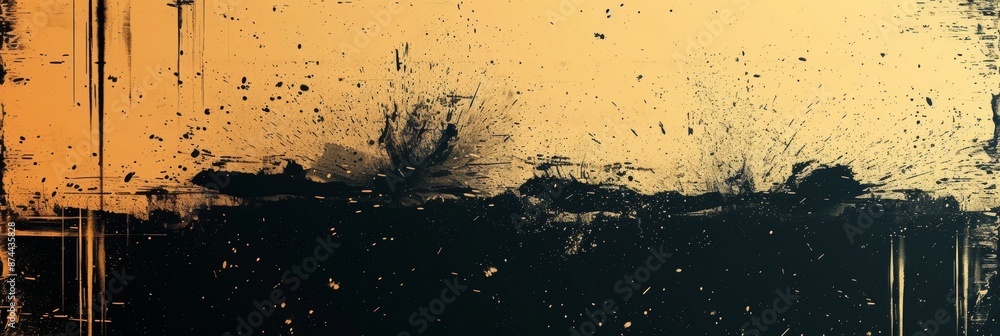 Aufkleber retro distressed background for music or art projects generative ai