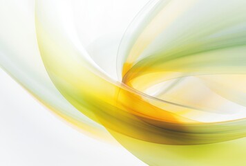 abstract background with smooth lines in yellow, green and white colors