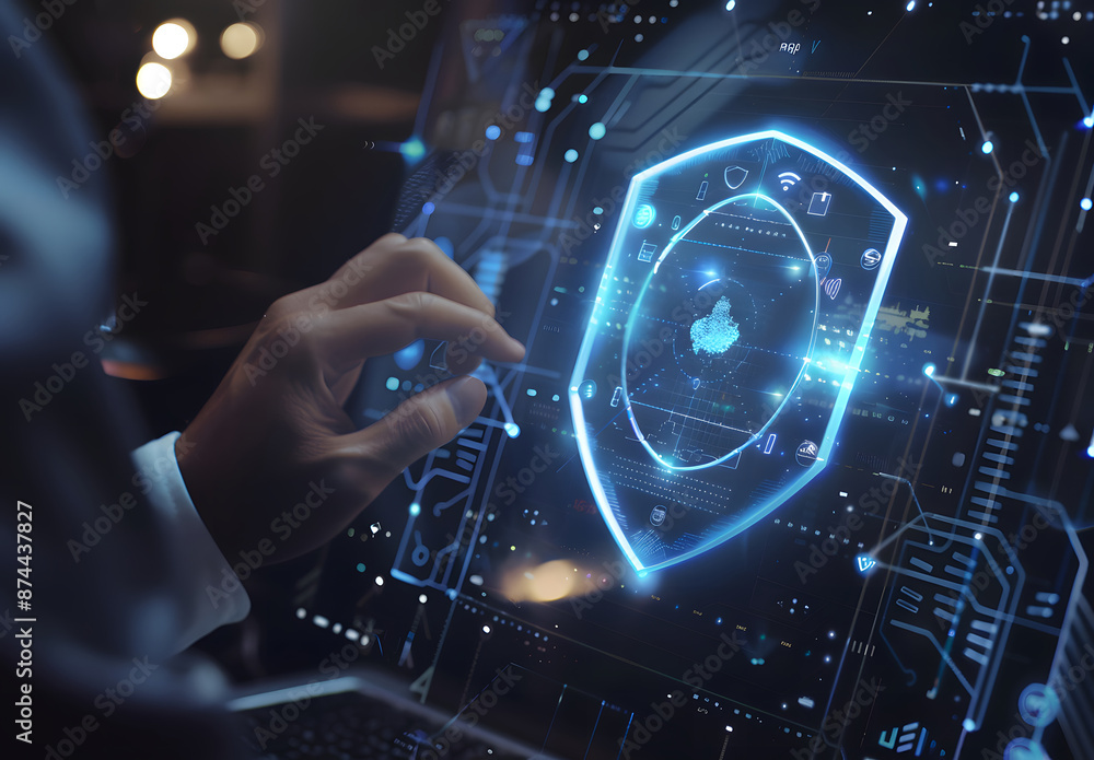 Poster vpn virtual private network concept. internet security, encrypted connection for anonymous internet 