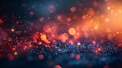 Fototapeta premium a blurry image of bright lights in the dark.