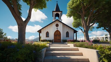 Serenity and Faith: The Timeless Beauty of a Country Church