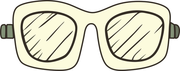 Light green goggles in a simple minimalist design.