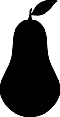 Silhouette of pear