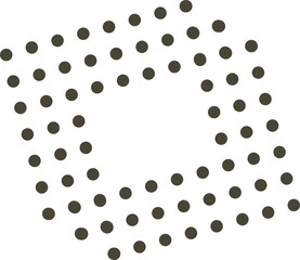 Dotted Square Geometric Shape Graphic