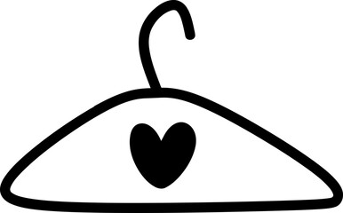 Heart Hanger Hand drawn Illustration 