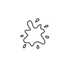 Obraz premium outline Splash of water or paint