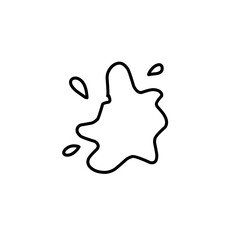 outline Splash of water or paint