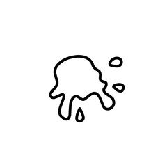 outline Splash of water or paint