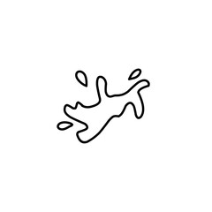 Obraz premium outline Splash of water or paint