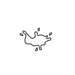 outline Splash of water or paint