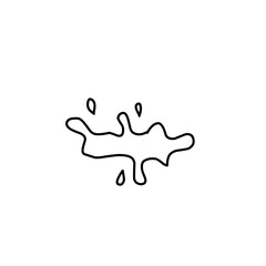 outline Splash of water or paint