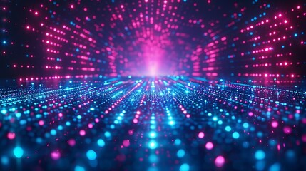 Fototapeta premium Abstract Blue And Pink Lights Background