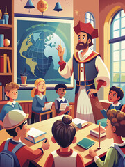 Enthusiastic Explorer Teaching Diverse Students in a Classroom Setting