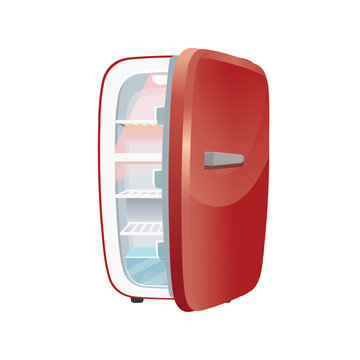 Fridge. retro refrigerator