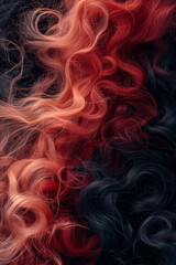Fototapeta premium colorful hair for wigs