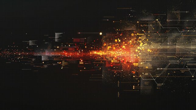 Dynamic representation of big data flow