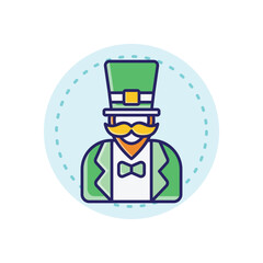 Leprechaun vector icon
