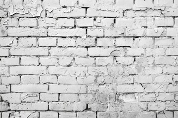Abstract white brick wall texture for pattern background. wide panorama picture.
