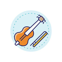 Fiddle vector icon