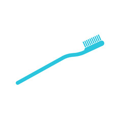 Toothbrush icon. Isolated on white background. From blue icon set.