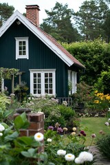 a cottage in Scandinavia