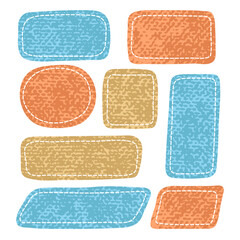 Set of hand drawn frames. Hand drawn text box collection. Doodle stickers design