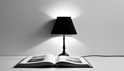 lamp on a white background in a minimalist style
