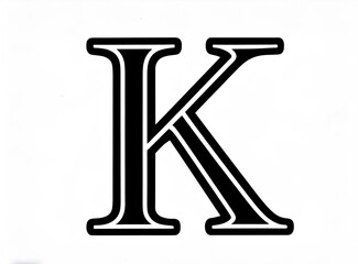 Letter '' K '' Design - Flat PNG - Illustration