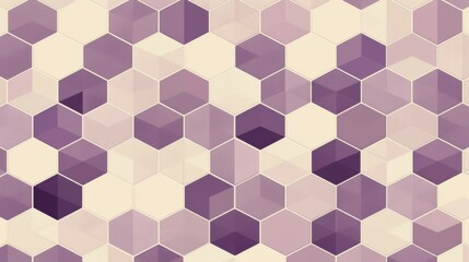 Obraz premium Purple Geometric Hexagon Pattern Background