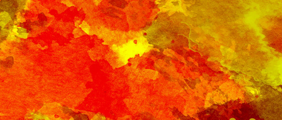 Abstract orange watercolor background texture