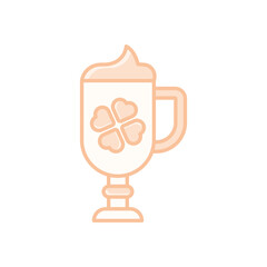 Irish Coffee vector icon