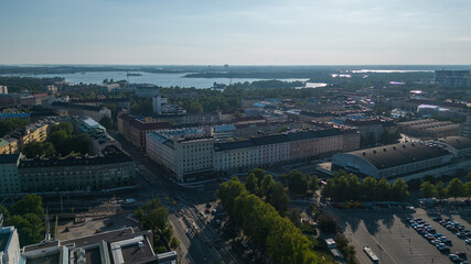 Helsinki city capital fo Finland. These drone photos capture the beautiful city of Helsinki from...