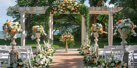 Obraz premium wedding altar, reception