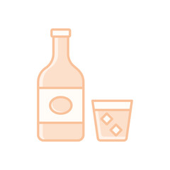 Whiskey vector icon