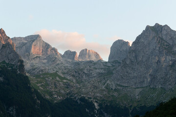 Prokletije mountains in Montenegro