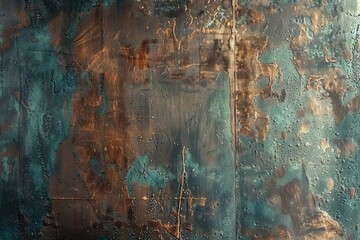 Fototapeta premium background oxidised copper sheet