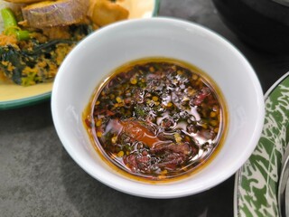 chicken soto rice with soy sauce