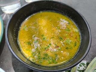 chicken soto rice with soy sauce