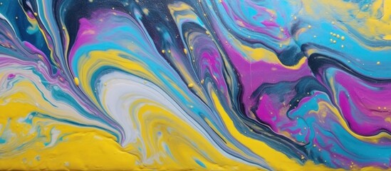 Abstract Swirling  Fluid Acrylic Painting